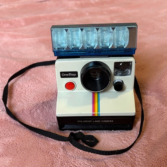 Polaroid Other - Polaroid OneStep Land Camera - White with Black and Red Accents